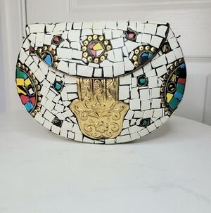 RAMLA Handmade Mosaic Patterned Bag. NWOT